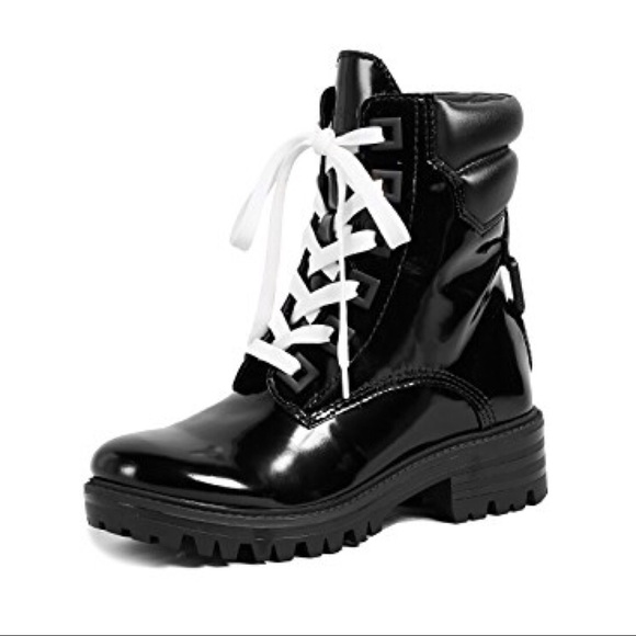 Kendall & Kylie Shoes - Kendall & Kylie East Hiker Boot Patent Leather Blk